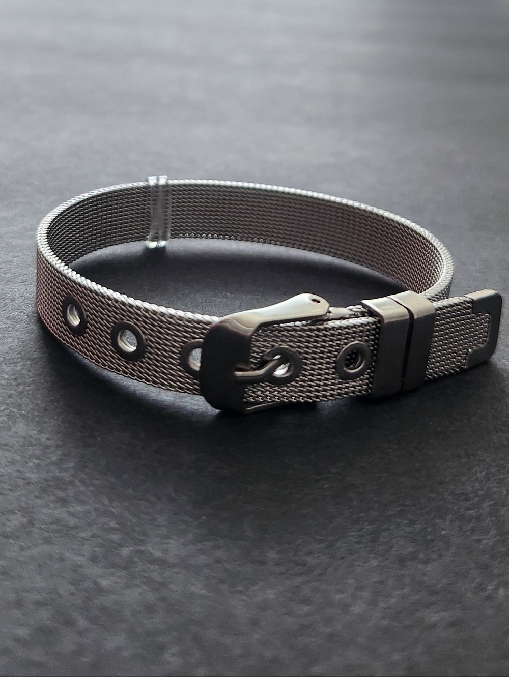 UNISEX Belt Buckle Bracelet in Silver